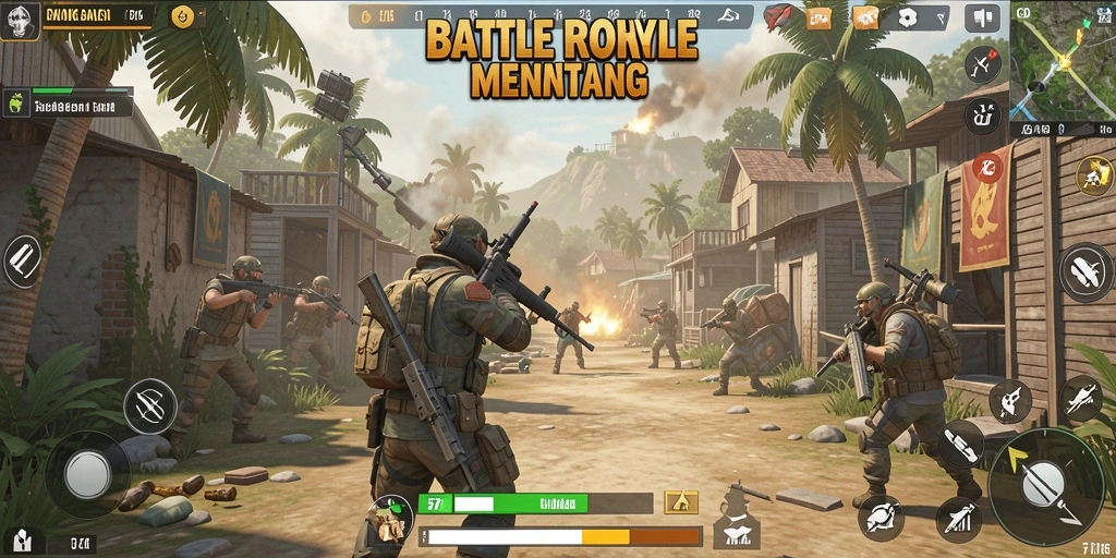 Tangkapan layar gameplay 5ZK menampilkan aksi bertempur yang mendebarkan.