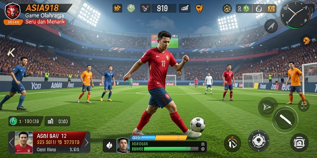 Tampilan gameplay seru dengan berbagai cabang olahraga yang menarik.