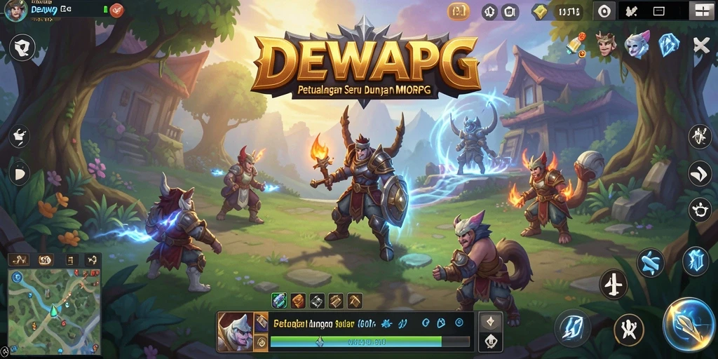 Tampilan gameplay menarik dari DEWAPG dalam dunia MMORPG.