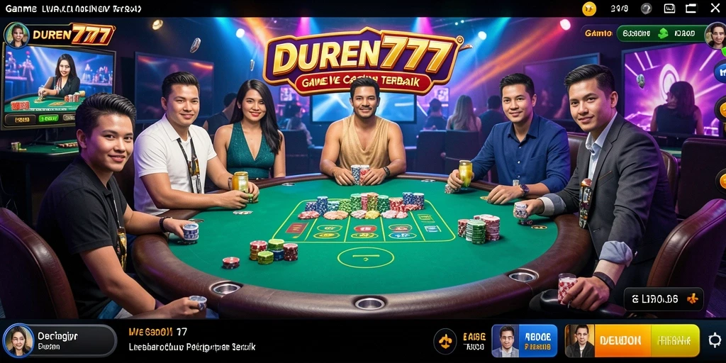 Tampilan gameplay Live Casino yang menarik di DUREN777.