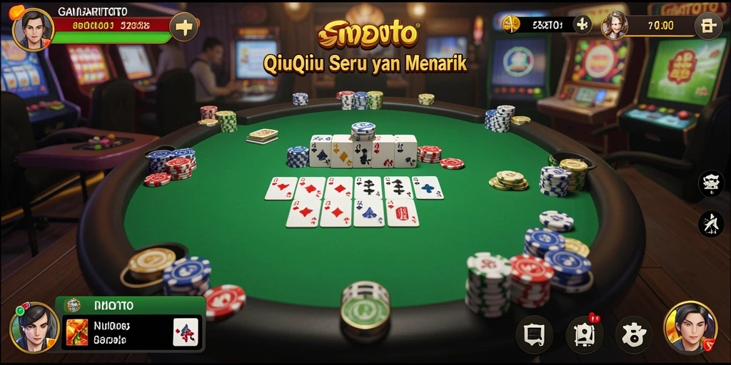 Tangkapan layar gameplay seru QiuQiu di GARITOTO.