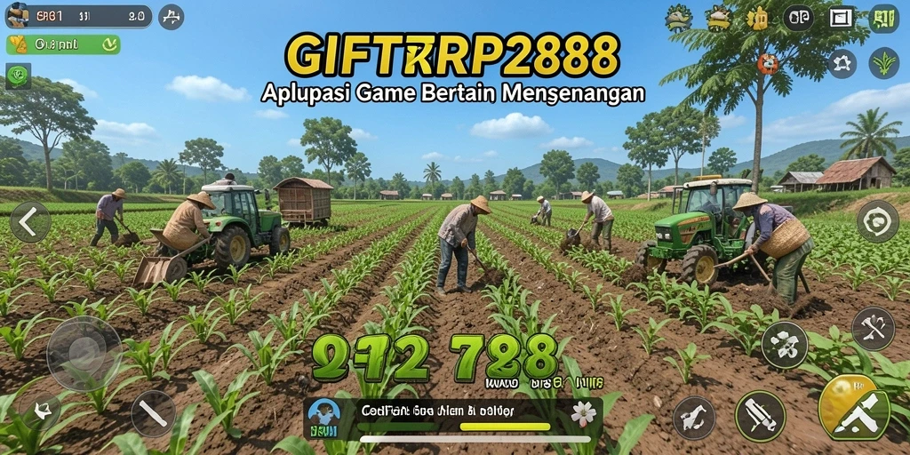 Screenshot gameplay GIFTRP288 dengan elemen bercocok tanam yang menarik.