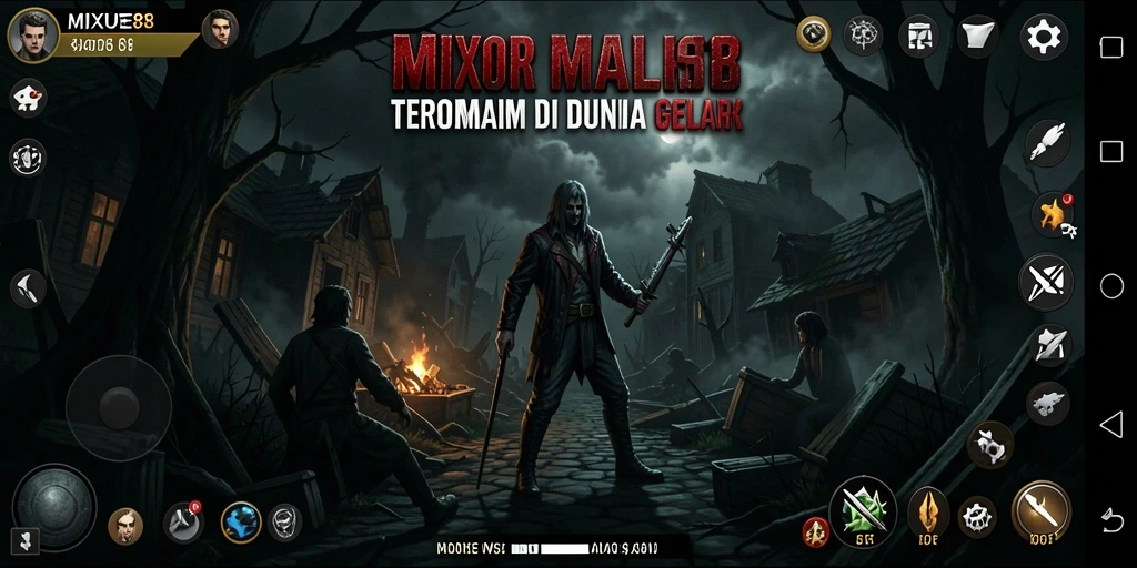 Tampilan menegangkan dari gameplay MIXUE88, penuh dengan momen menakutkan.