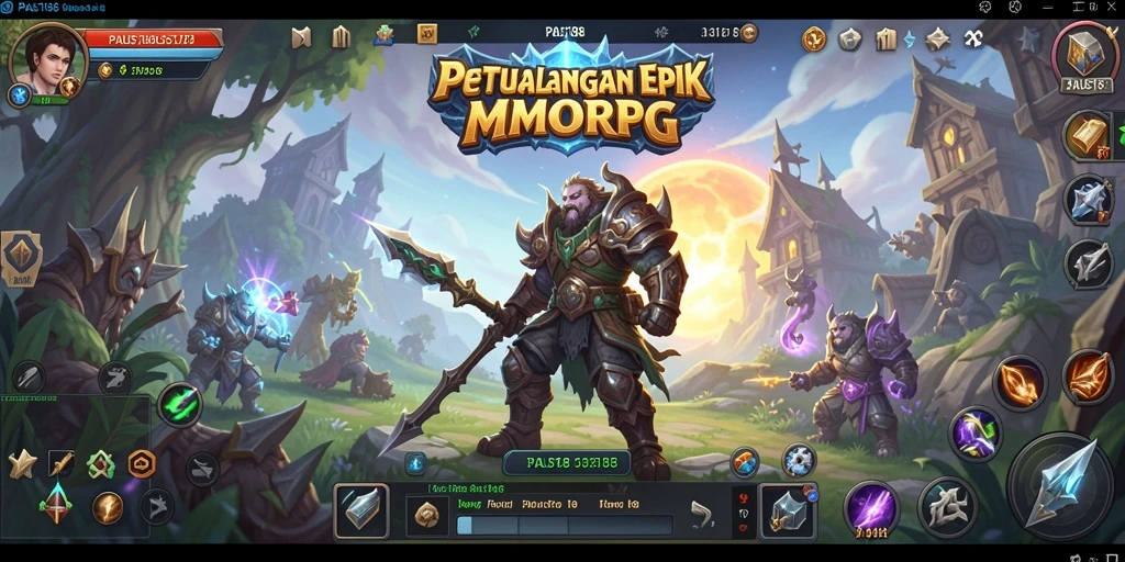 Tampilan gameplay PAUS188 yang seru dalam dunia MMORPG.