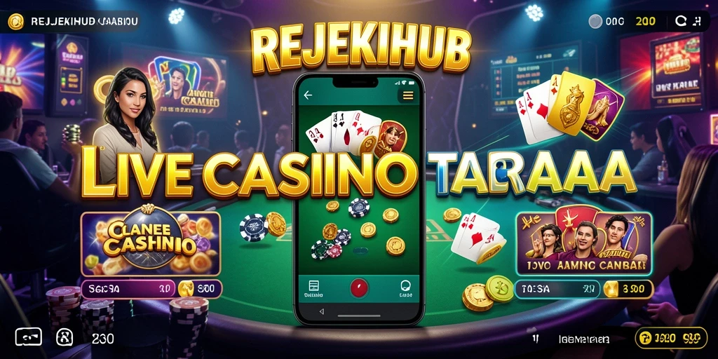 Tampilan gameplay Live Casino REJEKIHUB yang seru dan interaktif.