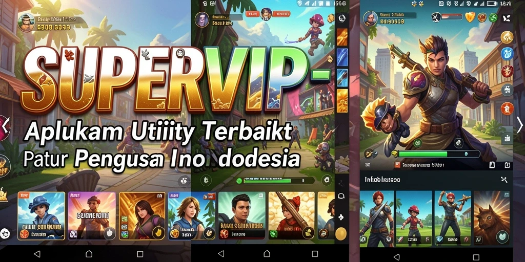 Tampilan antarmuka SUPERVIP yang sederhana dan fungsional.